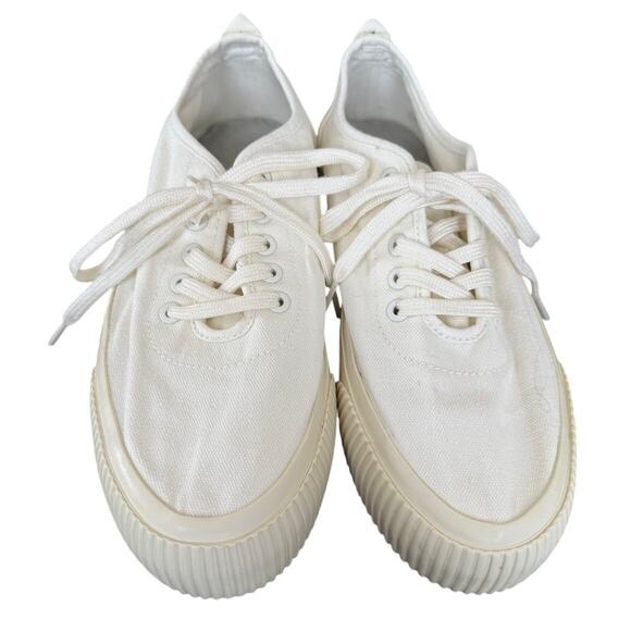 Everlane Forever Canvas 1.5 Platform White LaceUp Sneaker Shoe Casual Everyday-7 - Picture 2 of 8